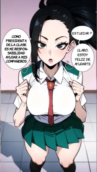 El deber de la Presidenta de la Clase Momo Yaoyorozu